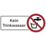 Hinweisschild Kein Trinkwasser
