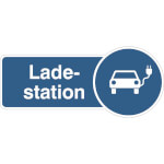 Fahnenschild Ladestation E-Auto