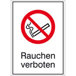 Verbots-Kombischild Rauchen verboten