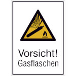 Warn-Kombischild Vorsicht! Gasflaschen!
