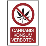 Cannabis Verbotsschild