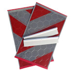 Warnmarkierung für Fahrzeuge mit Hubladebühne gem. Ê 53b StVZO, Komplettset (je  1 Markierung