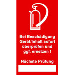 Prüfsiegel - Brandschutz aus Dokumentenfolie, 9 Stück auf Bogen