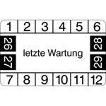 Prüfplaketten - letzte Wartung
