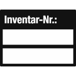 Inventaretiketten Inventar-Nr.: