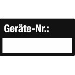 Inventaretiketten Geräte-Nr.: