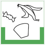 Abfallkennzeichnung - Symbolschild Biomüll