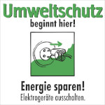 Motivationshinweis zum Umweltschutz Umweltschutz beginnt hier