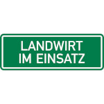 SafetyMarking Hinweisschild Landwirt im Einsatz