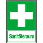 Erste-Hilfe-Kombischild - langnachleuchtend Erste Hilfe - Sanitätsraum