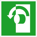 Rettungsschild - nachleuchtend