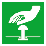 Fluchtwegschild - langnachleuchtend
