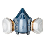 3M Premium Lackiermasken-Set Serie 7500 A2/P3 50734 (Größe L) inkl. Zubehör in luftdichter und wiederverschließbarer Aufbewahrungsbox