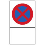 Haltverbotsschild Symbol: Absolutes Haltverbot