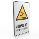Hinweisschild für Gewerbe und Privat Vorsicht! Rutschgefahr
