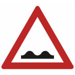 Verkehrsschild nach StVO - Nr. 112 Unebene Fahrbahn