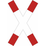 Verkehrszeichen - StVO Andreaskreuz