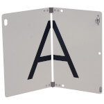 A Schild - Kennzeichnung Abfalltransporte Warntafel (A-Tafel), klappbar mit Drehverschluss