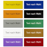 Individuell gefertigtes Thermograv-Schild Individuell gefertigtes Thermograv-Schild