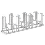 WSM Fahrradständer Bügelparker 4162 12 Einstellplätze zweiseitige Radeinstellung