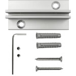 Wand- und Deckenhalterung für Schilder mit max. 3 mm Stärke