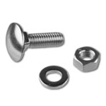 Montageset 2 Flachrundschrauben mit Vierkantansatz M 6 x 16