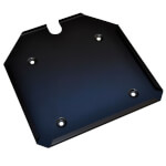 Safety Marking Gefahrzettel Halte- und Einschubrahmen für 250mm Zettel, kompl. mit Abkantung