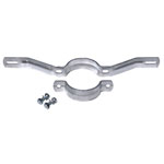 Rohrschelle, feuerverzinkter Stahl Lochabstand: 350 mm, für Rohrpfosten mit 7,6 cm Ø