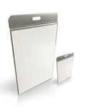 Wandhalterung ALFRID zur verdeckten Wandmontage von Schildern