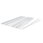 Permaflex C-10 Profil - transparente Abdeckstreifen transparente PVC-Streifen perforiert auf die Breiten des C-Profils