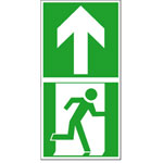 Bodenmarkierung Fluchtwegsymbol -Rettungsweg geradeaus -