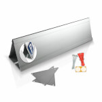Parkplatzbegrenzung - Dreieck für Parkplatzschilder 52,0 x 11,0 cm - Aluminium mit Einschubnut