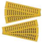 Selbstklebende Ziffern auf Karte Kombipackung Ziffern 0-9