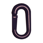 Ketten Zubehör Verbindungsglieder aus Nylon, Farbe: schwarz,