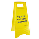 Warnaufsteller ActiveWorkplace mit 2-seitiger Beschriftung (schwarz), individuell nach Angabe