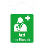 Parkausweis-Anhänger Arzt im Einsatz