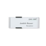 Durable Info Sign Türschild mit bruchsicherer Acrylglasabdeckung und zwei Verschlussclips