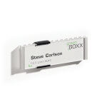 ALUMINO Türschild bruchsichere Acrylglasabdeckung, 2 seitl. Verschlussclips,