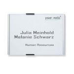 Durable Info Sign Türschild A5 Querformat mit bruchsicherer Acrylglasabdeckung und zwei Verschlussclips