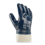 Texxor 2339 Arbeitshandschuh beige blau mit Nitril vollbeschichtet