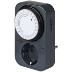 brennenstuhl mechanische Zeitschaltuhr MZ20-1 Tageszeitschaltuhr mit 24 Stunden-Programm