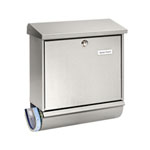 Burg Wächter Comfort-Set 39130 Ni Edelstahl Briefkasten