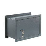 Burg Wächter Pure Safe Wandtresor PSW 130 K mit Fachboden herausnehmbar, solider einwandiger Korpus, zum Einbau in die Wand