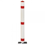 Absperrpfosten Funktionssperrpfosten Befestigung: Pfosten kippbar auf Bodenplatte,