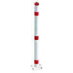 Absperrpfosten Funktionssperrpfosten Befestigung: Pfosten mit Bodenplatte zum Aufschrauben,