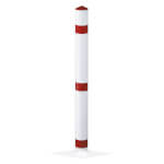 Absperrpfosten Funktionssperrpfosten Befestigung: Pfosten mit Bodenplatte zum Aufschrauben,