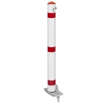 Absperrpfosten Funktionssperrpfosten Befestigung: Pfosten kippbar auf Bodenplatte, Profilzylinder,