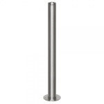 Absperrpfosten Edelstahlsperrpfosten, Rundkopf