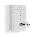 Stahlschränke Kleingefachschränke C+P Kleingefachschrank, wandhängend, mit 12 einwandigen Türen,