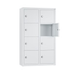 Stahlschränke Kleingefachschränke C+P Kleingefachschrank, wandhängend, mit 8 einwandigen Türen,